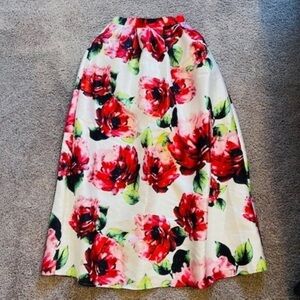 Vintage floral maxi skirt -  L'atiste by Amy size small